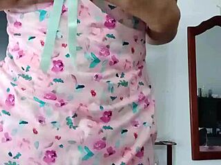 model in my sexy pink pajamas, innocent colleague