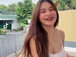 TITSTOKER GIRL SHOWS OFF BIG TITS AND BOOBS IN CASUAL STORY