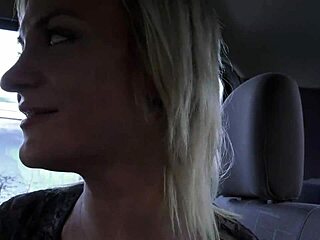 Blonde cougar has sex in the car on October 31st, 2018