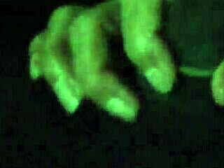 sucking on a big lollipop