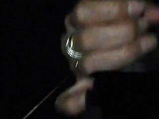 sucking on a big lollipop