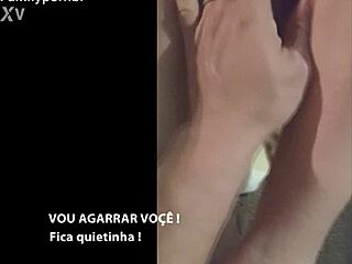 Young Stepdaughter Facial on Sofa!