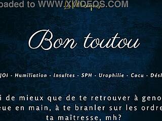bon toutou french joi femdom humiliation