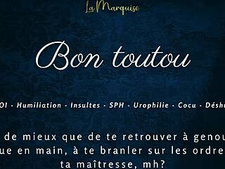 bon toutou french joi femdom humiliation