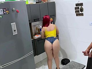 Latina maid provokes with her delicious ass