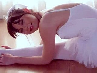 Two Russian Teens as Ballerinas in Woods