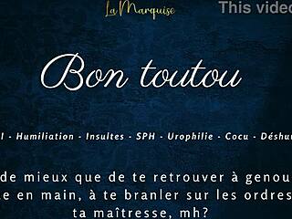 bon toutou french joi femdom humiliation