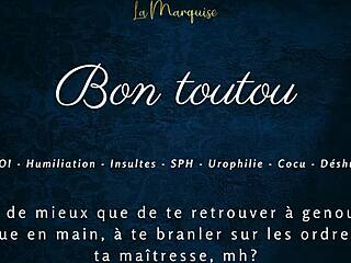bon toutou french joi femdom humiliation