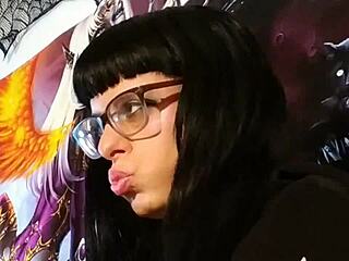 GOTH TEEN KISSES WITH FETISH ASMR!