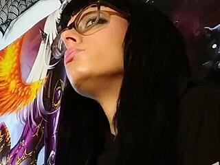 GOTH TEEN KISSES WITH FETISH ASMR!