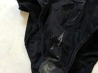 Put my dick on my girfriend dirty panties