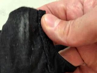 Put my dick on my girfriend dirty panties