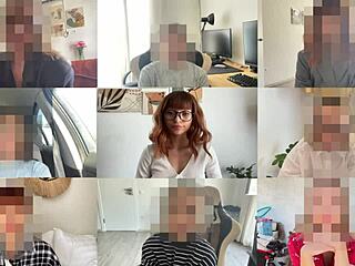 Young Redhead's Tight Pussy On Zoom Meeting