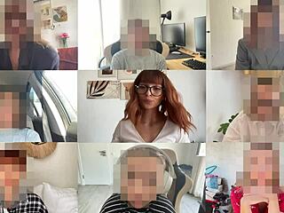 Young Redhead's Tight Pussy On Zoom Meeting