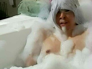 Cyno Enjoys Solo Bubble Bath Fun 3