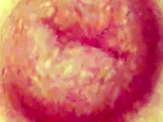 Momiji posing nude in gravure studio close-up