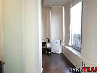 Teen and Milf Lesbian Ride Strapon with Rimjob!