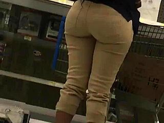 walking in walmart, spotting that big booty