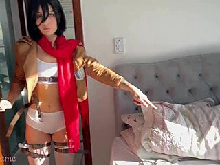 Eren Yeager makes Mikasa ride big cock!