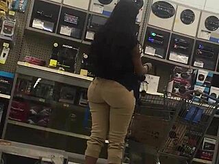 walking in walmart, spotting that big booty