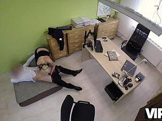 lussy sweet fucks agent in office