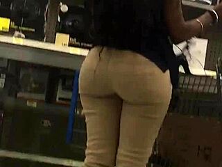 walking in walmart, spotting that big booty