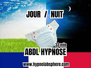 French ABDL hypnosis helps accept wearing diapers in immersive session.