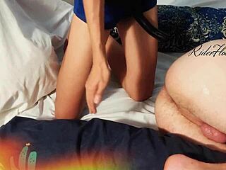 Mistress teases chastity slave intensely!