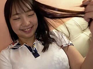 パート１【非合法級のミニマム巨乳が彼氏を捨てて乗りかえsex】男性経験1人のウブっ子巨乳が恋人と疎遠で先輩と浮気！