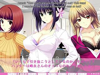 In Erotica Yuuwaku, Anna's dick shrinks during group fun
