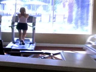 Blonde Sweet Mom in Fishnets