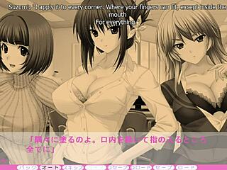 In Erotica Yuuwaku, Anna's dick shrinks during group fun