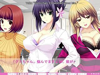 In Erotica Yuuwaku, Anna's dick shrinks during group fun