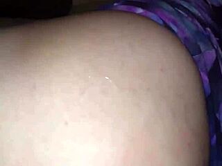 Intense Pleasure Jacking Off On Her Booty