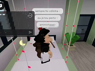 Gothic big tits girl has threesome sex in parents' house at Brookhaven.