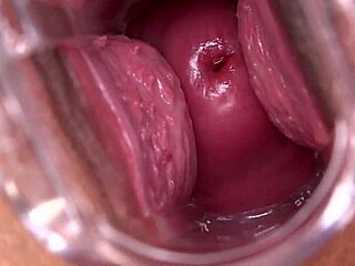 mia austin gets a close up with speculum