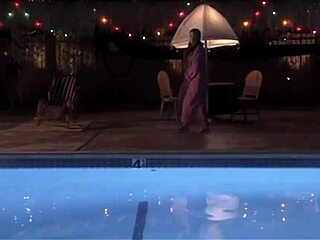 Sexy Nude Asian Skinnydips in Pool from Jack Frost 2