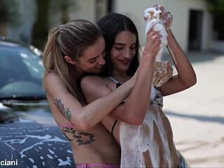 Mercedes car wash turns sexy with toys.