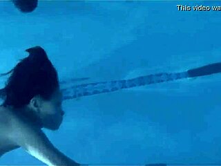 Sexy Nude Asian Skinnydips in Pool from Jack Frost 2