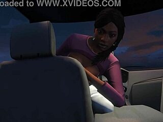 Franklin picks up a hooker in GTA 5 for car fun