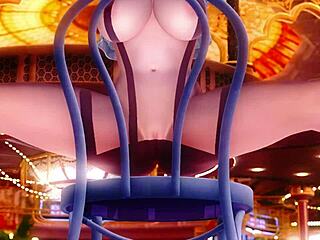 Tina Teases in Casino Scene with Big Tits