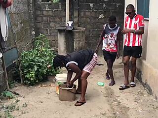 She couldn't resist fucking the two biggest dicks in the hood.