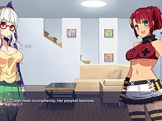 Sakura gamer part 6 clover ending with lesbian game