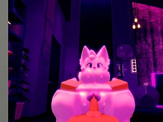 Furry Slut on Roblox Takes Big Cock 😈