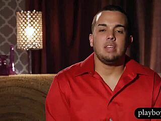 amateur swinger couples having wild orgy in playboy house 😈