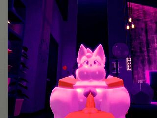 Furry Slut on Roblox Takes Big Cock 😈