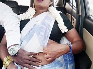 Indian Bhabi Car Romance With Telugu Dirty Talks