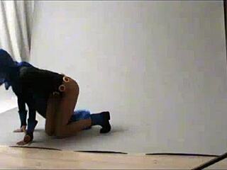 amateur cosplay raven from public outdoor event with costumes