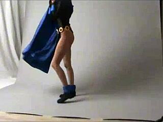 amateur cosplay raven from public outdoor event with costumes