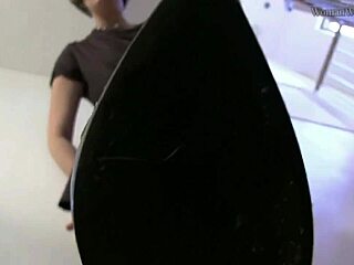 watch this office bitch lick shoes at work